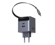 UGREEN Ładowarka sieciowa GaN X615USB-C + USB65W z kablem szara - 1417002 - zdjęcie 3